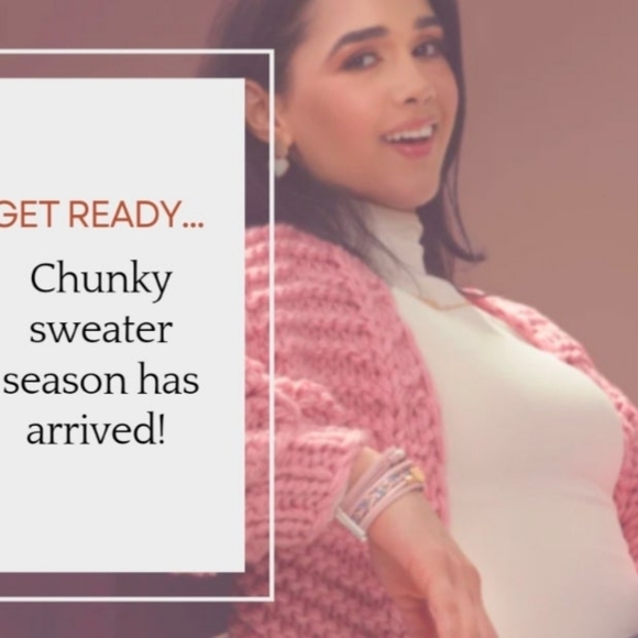 Boho Chunky bubble Cardigan Knit kimono Amazing Style With our not so large Baub - Picture 1 of 4